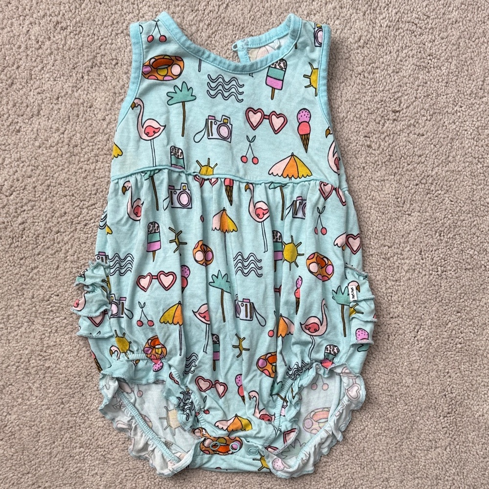 Little Sleepies Pool Print Bubble Romper